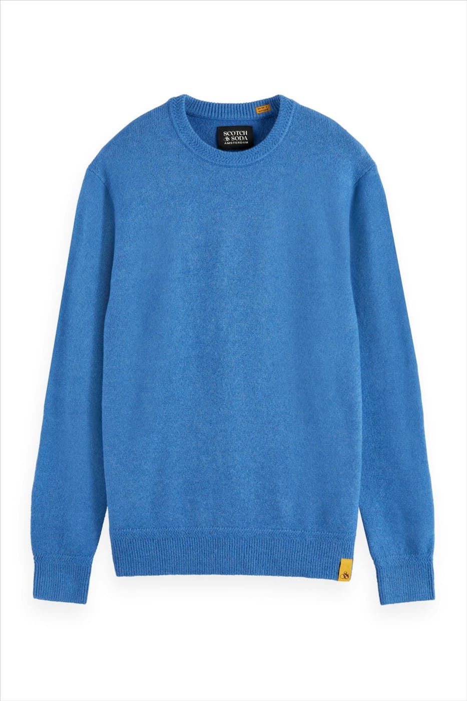 Scotch & Soda - Blauwe Soft Knit trui