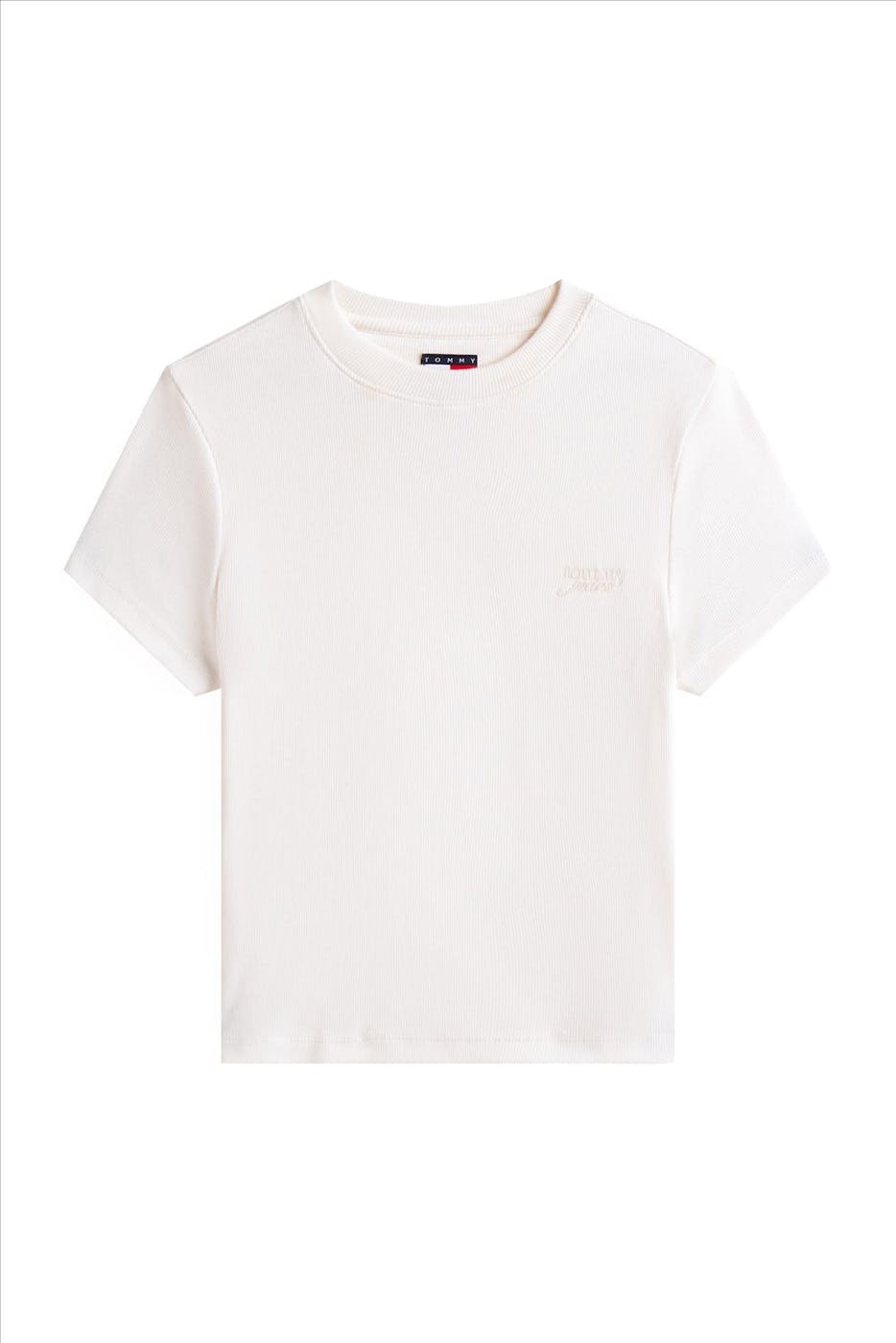 Tommy Jeans - Ecru Script T-shirt