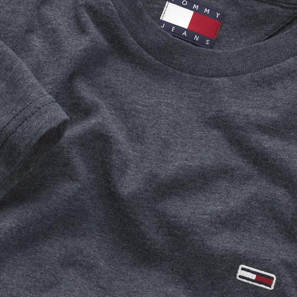 Tommy Jeans - Grijsblauwe Jaspe T-shirt