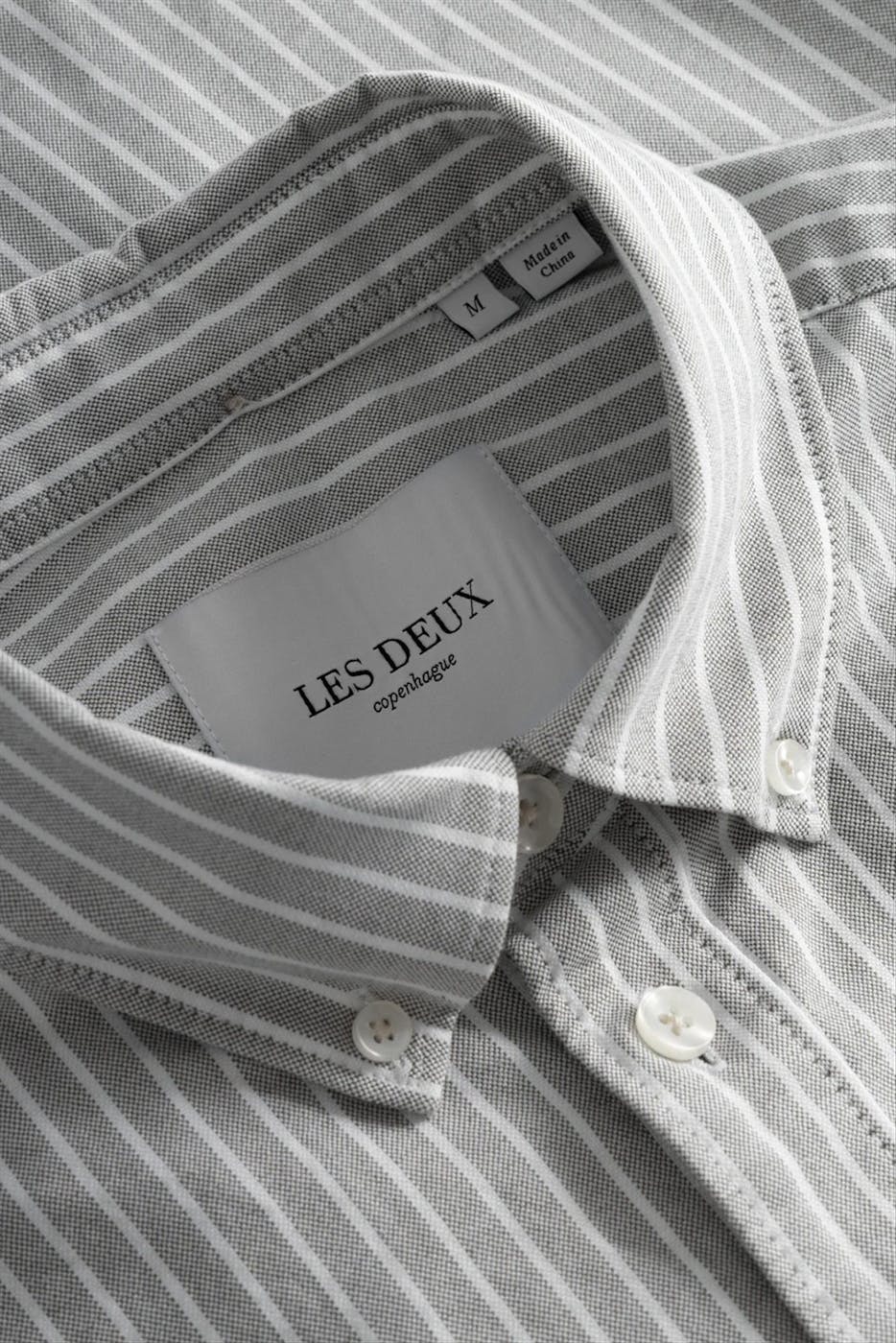 LES DEUX  - Grijsgroen Kristian Oxford hemd