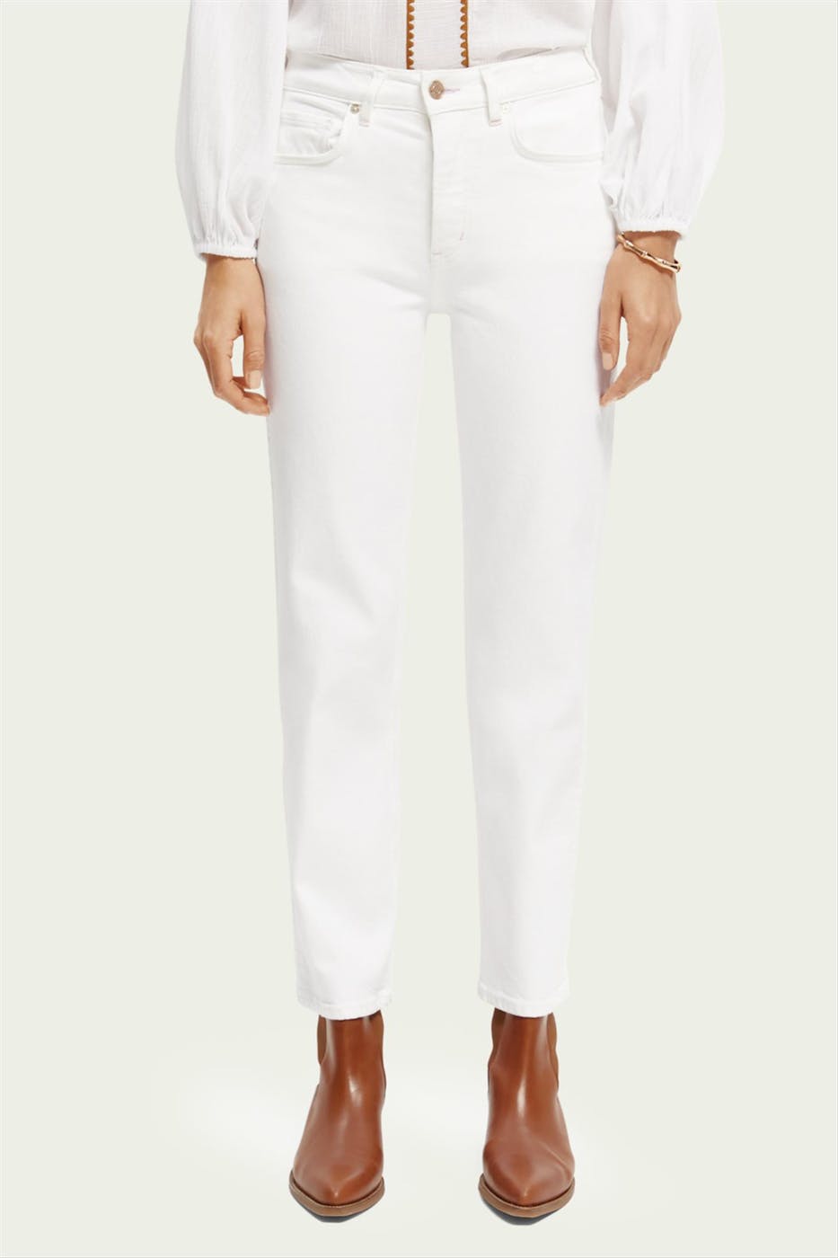 Scotch & Soda - Witte The Sky Straight jeans