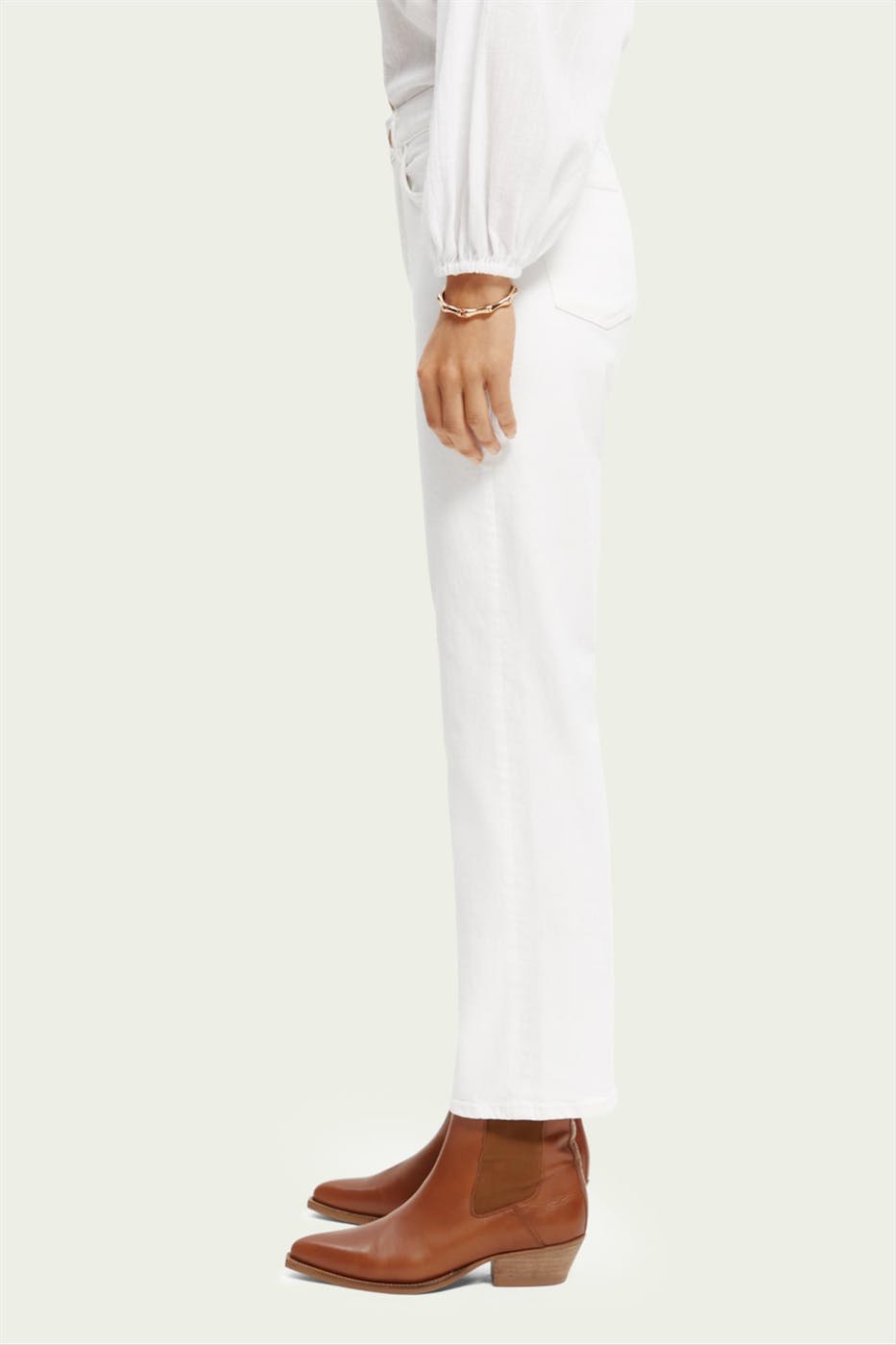 Scotch & Soda - Witte The Sky Straight jeans