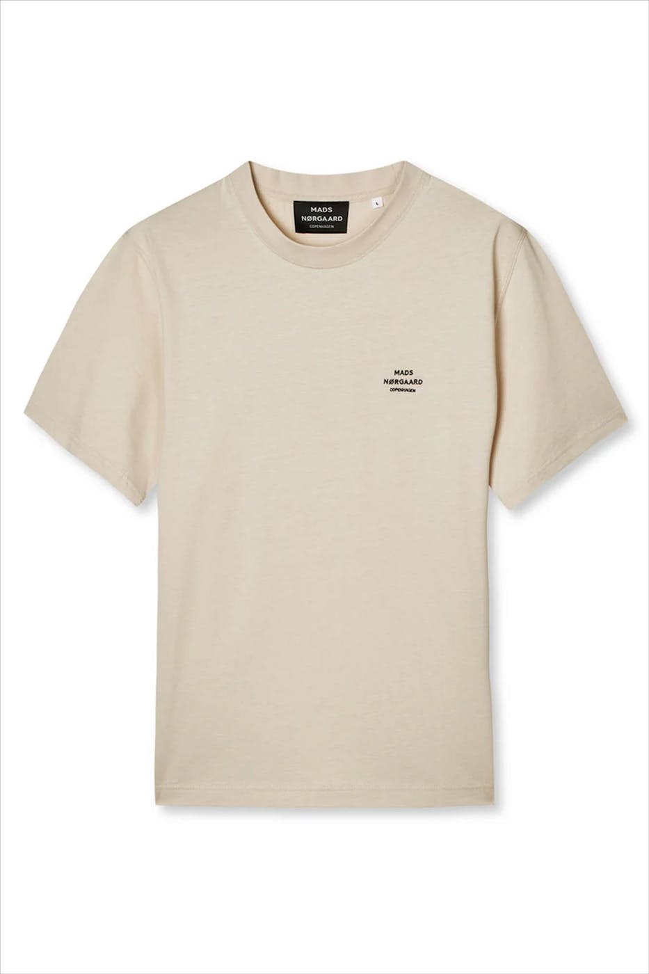MADS NORGAARD - Ecru Jersey Frode T-shirt