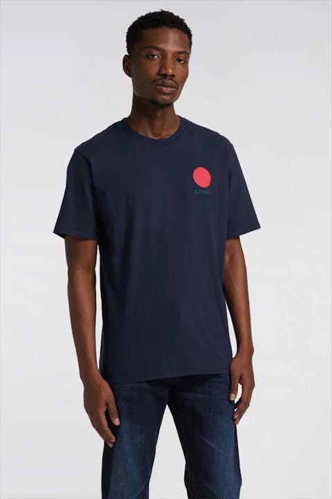 Edwin - Donkerblauwe Japanese Sun T-shirt