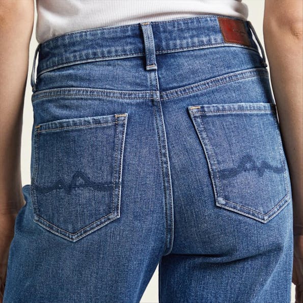 Pepe Jeans London - Donkerblauwe Wide jeans