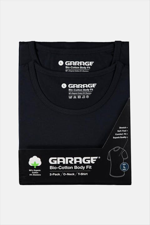 Garage - Donkerblauwe 2-pack Body Fit O-Neck T-shirts