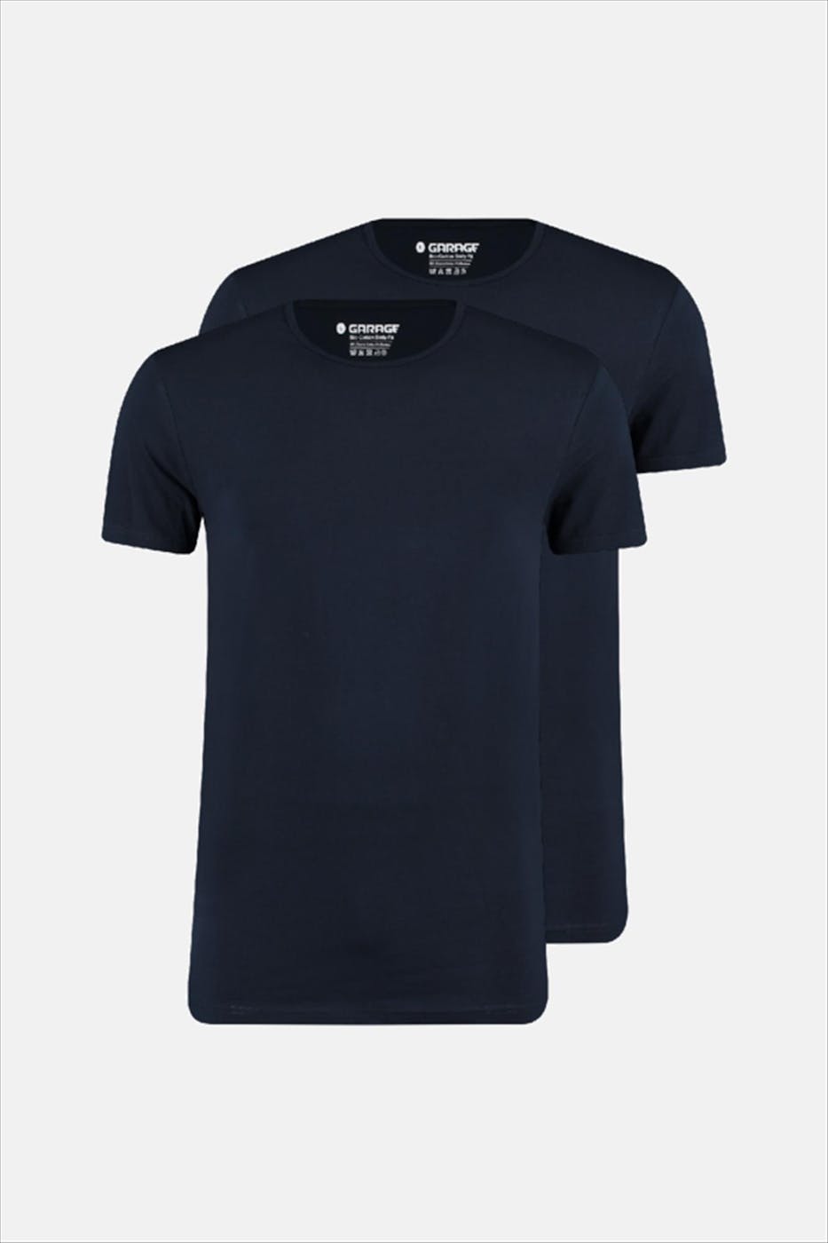 Garage - Donkerblauwe 2-pack Body Fit O-Neck T-shirts