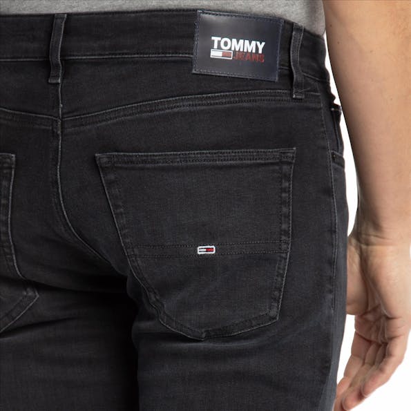 Tommy Jeans - Donkergrijze Scanton slim jeans