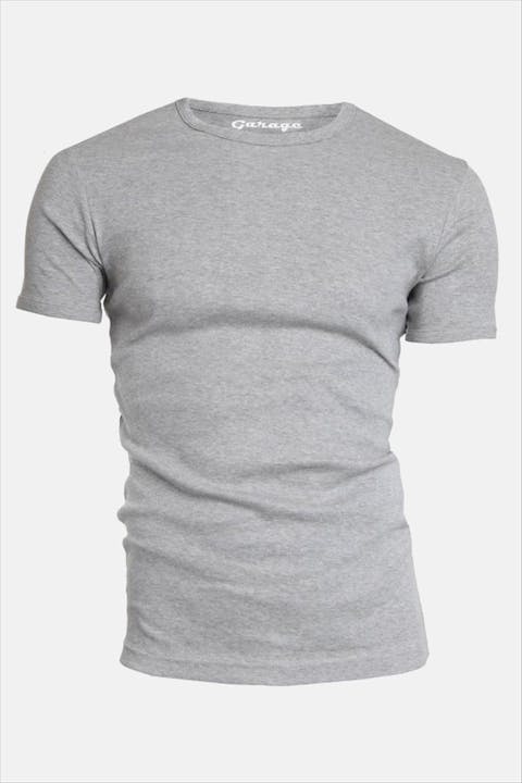 Garage - Grijze Semi Bodyfit O-Neck T-shirt