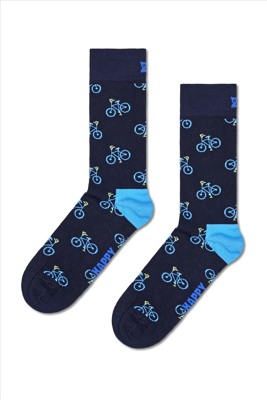 Happy Socks - Donkerblauwe Bike sokken, maat: 41-46