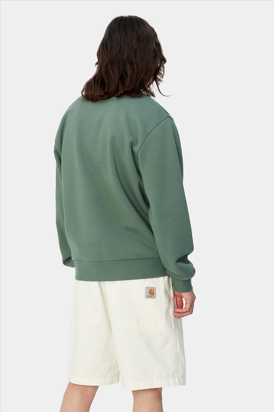 Carhartt WIP - Groene Script Embroidery sweater