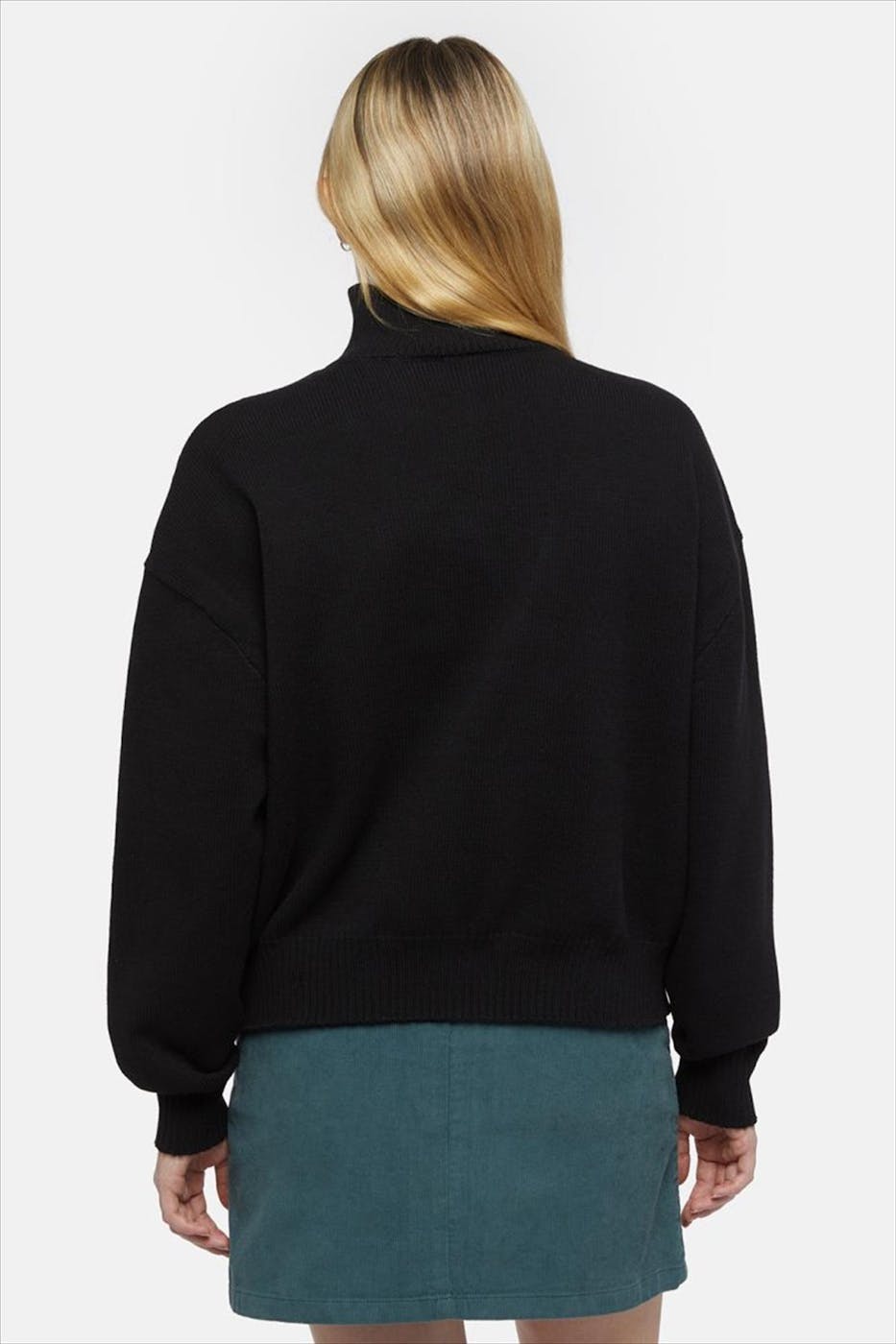 Dickies - Zwarte East Helena 1/4 Zip trui