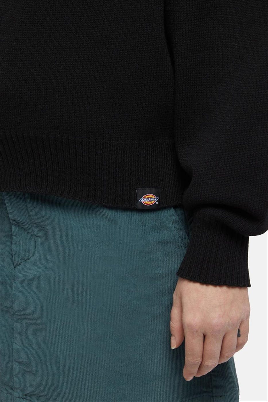 Dickies - Zwarte East Helena 1/4 Zip trui