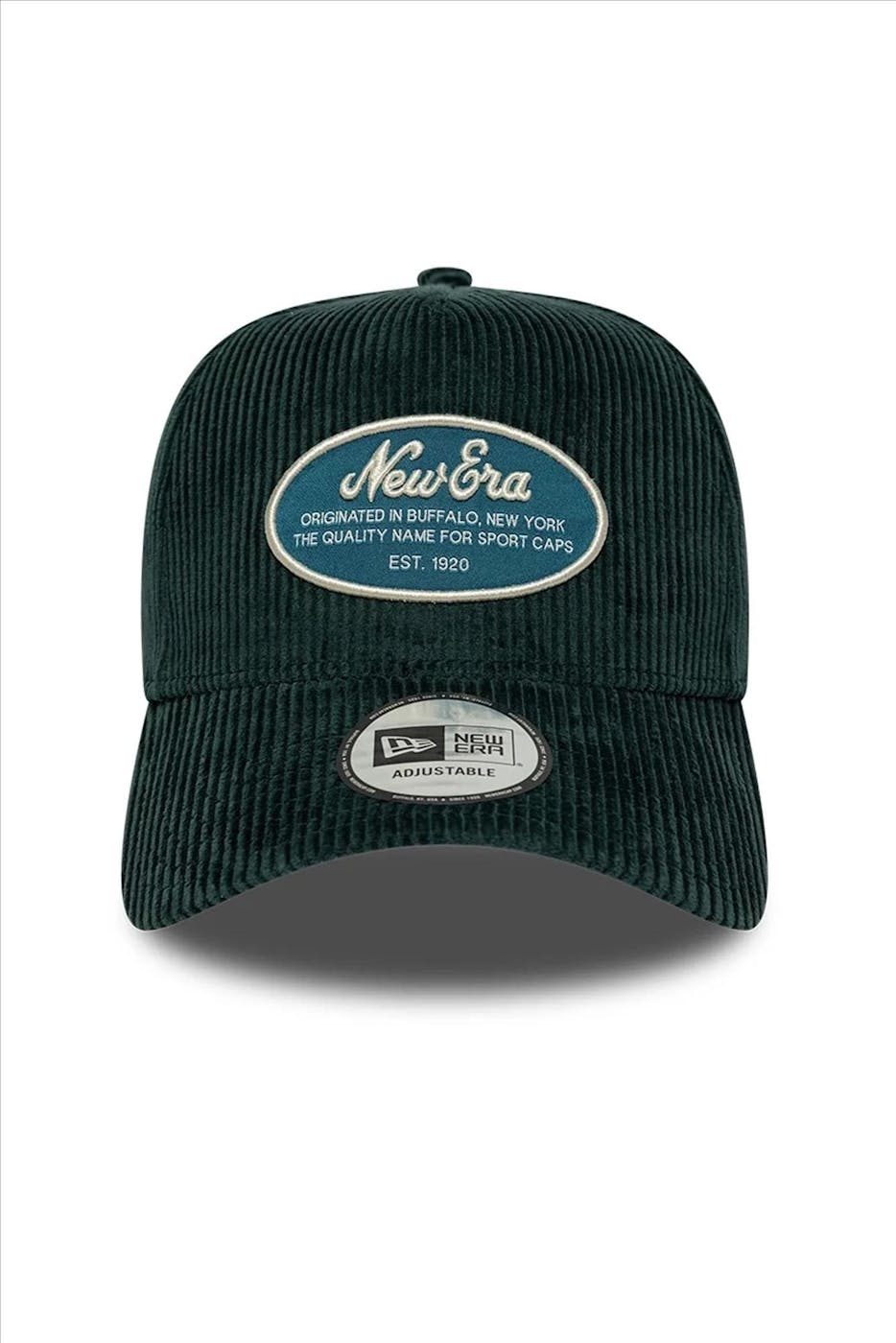 New Era - Donkergroene Patch Cord pet