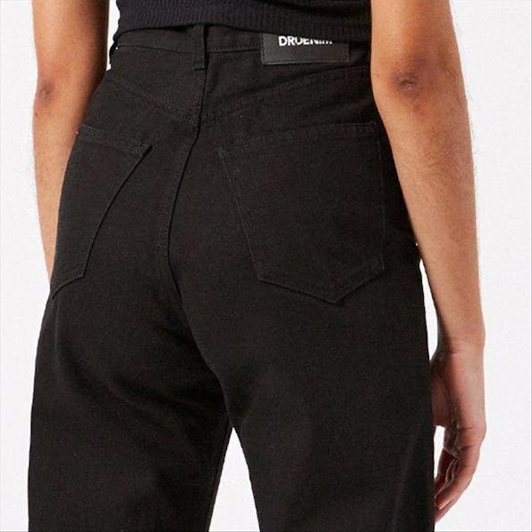 Dr. Denim - Zwarte Echo straight/wide jeans