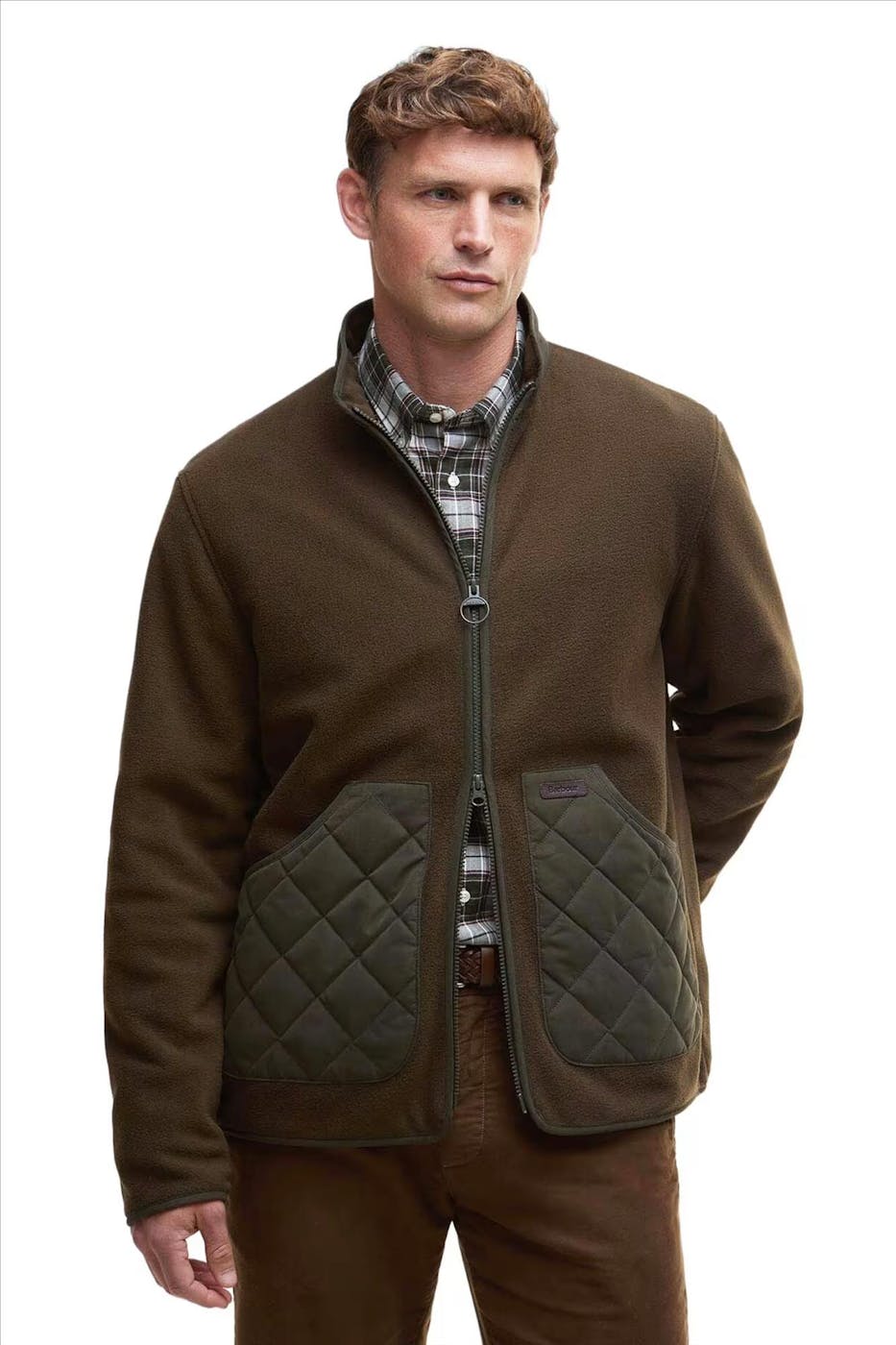 Barbour - Donkergroene Lowich Fleece jas
