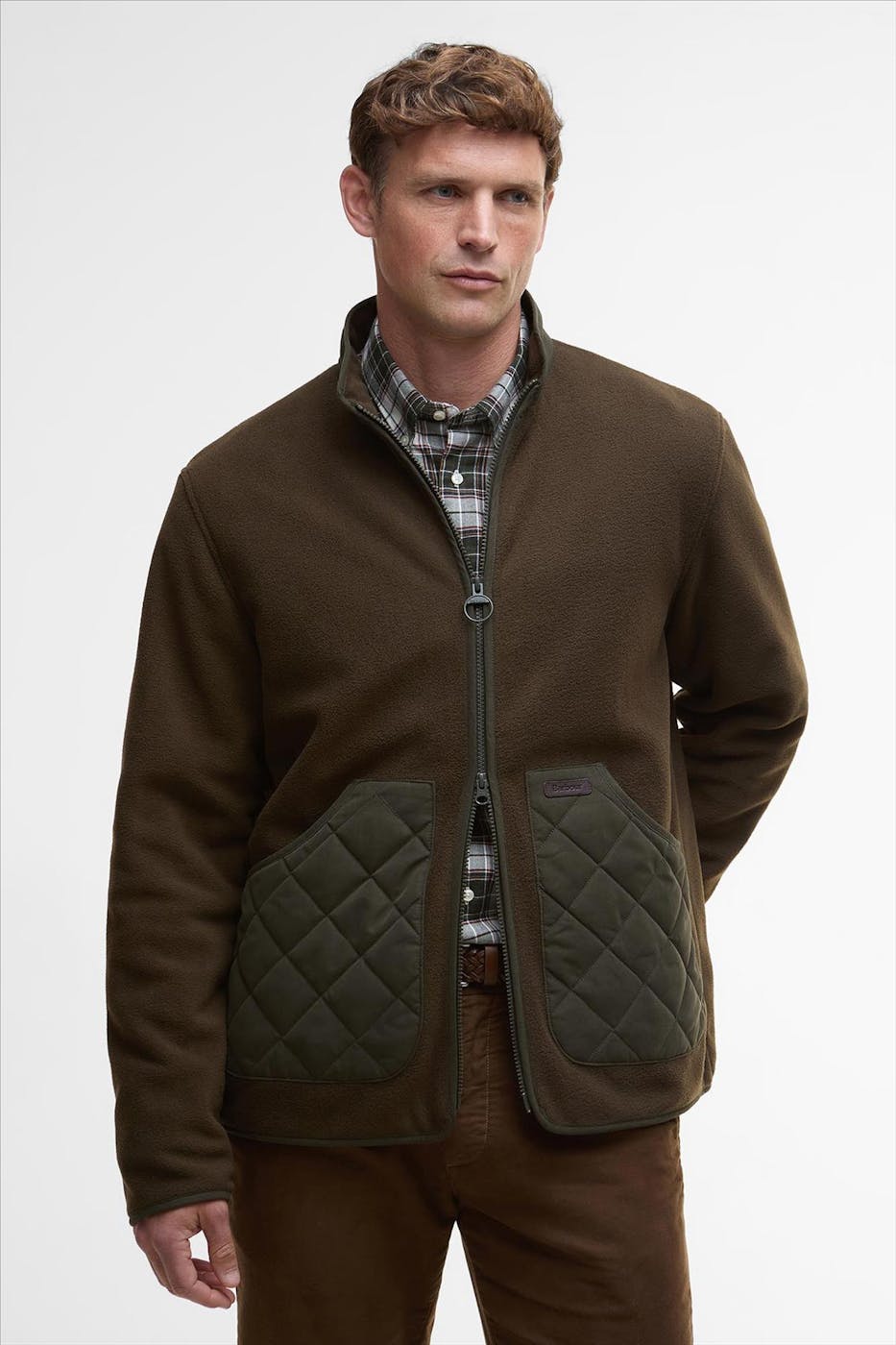 Barbour - Donkergroene Lowich Fleece jas
