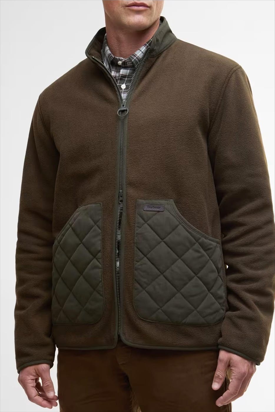 Barbour - Donkergroene Lowich Fleece jas