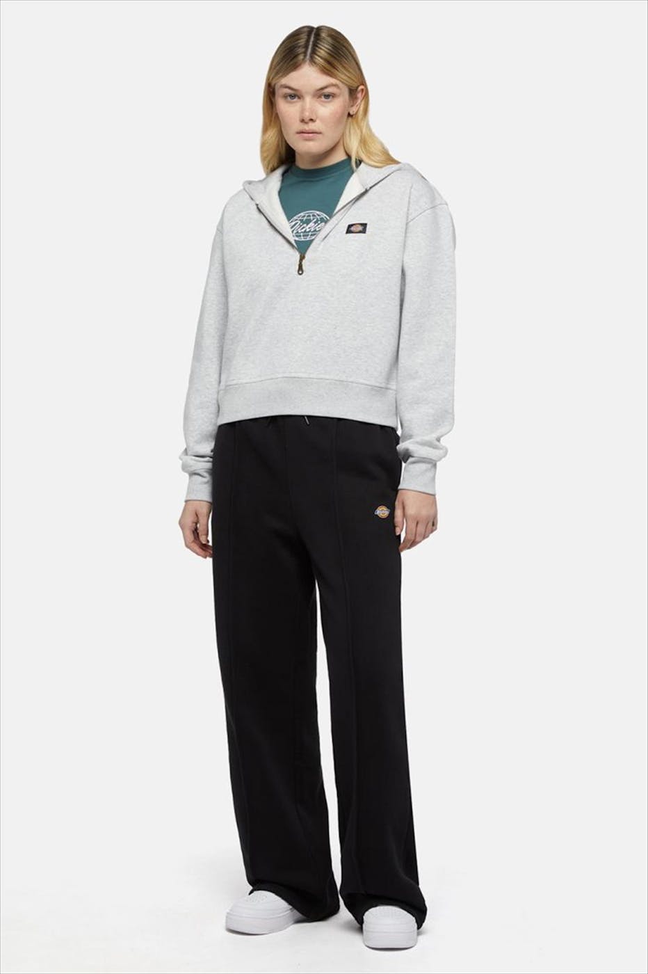 Dickies - Lichtgrijze Oakport Zip hoodie
