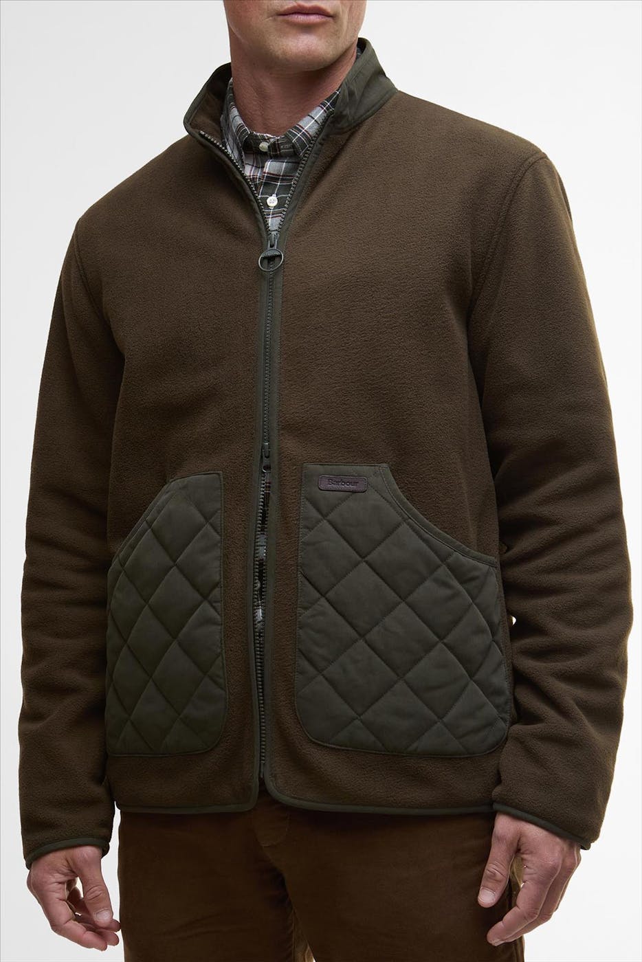 Barbour - Donkergroene Lowich Fleece jas