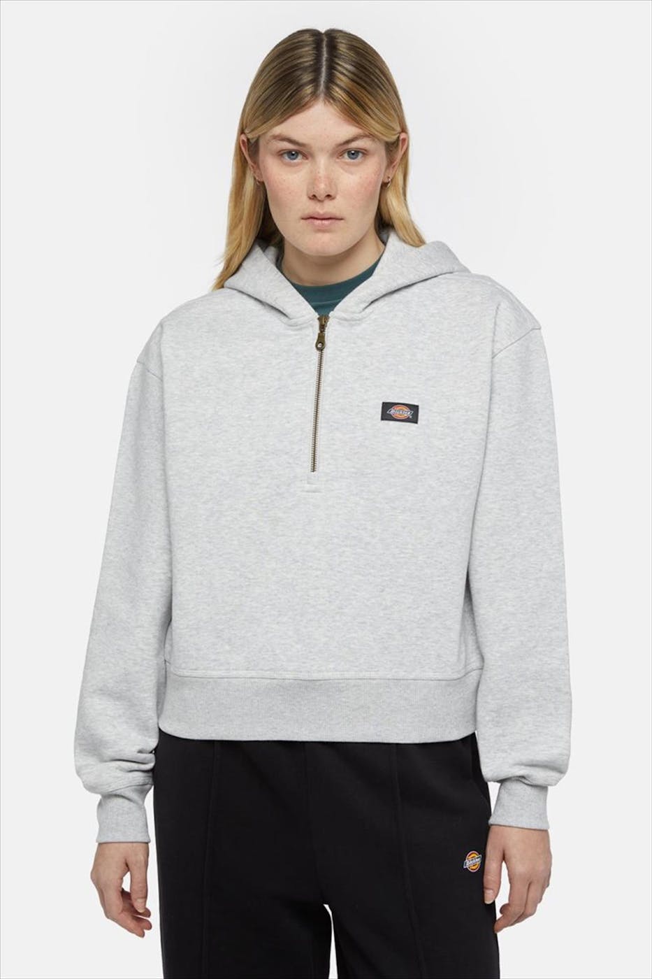 Dickies - Lichtgrijze Oakport Zip hoodie