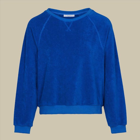 BY BAR - Blauwe Fenne Slub sweater