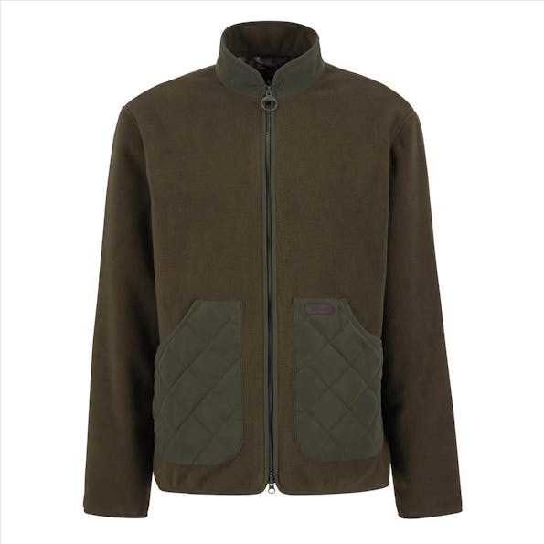 Barbour - Donkergroene Lowich Fleece jas