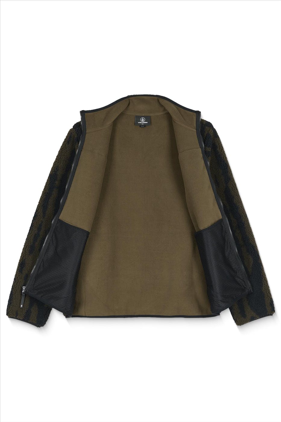Volcom - Kaki-Zwarte Storm Stone jas