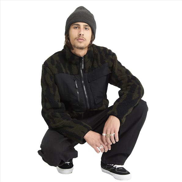 Volcom - Kaki-Zwarte Storm Stone jas