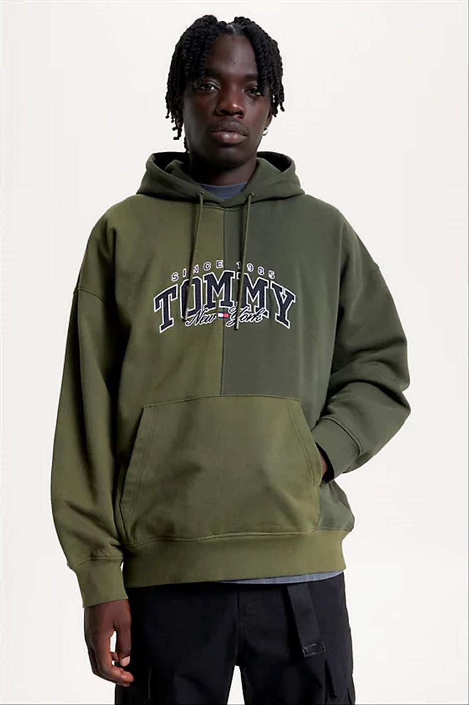 Tommy Jeans - Groene Varsity hoodie