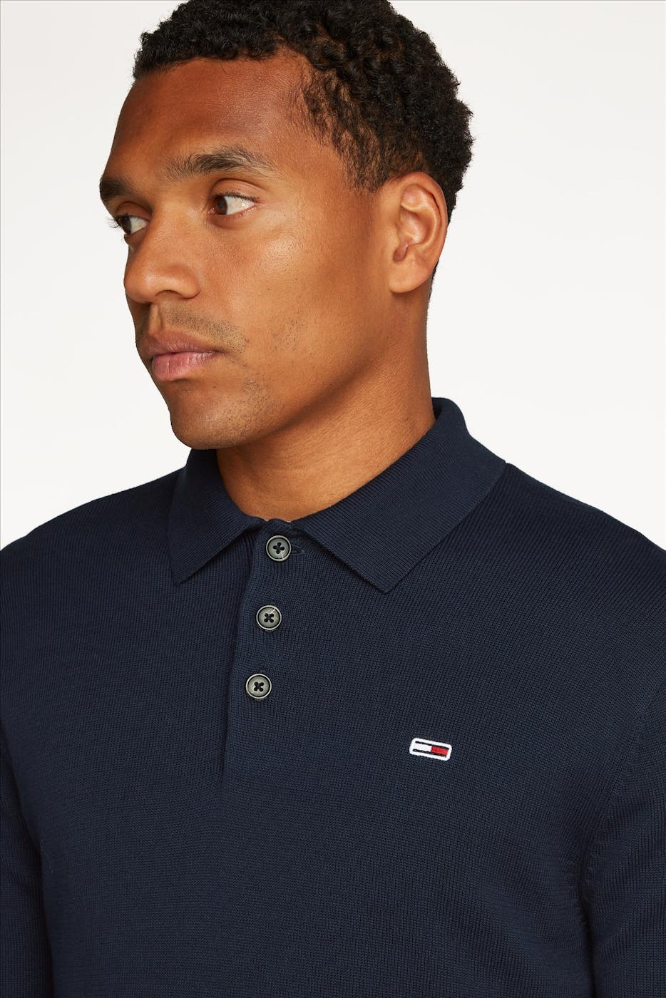 Tommy Jeans - Donkerblauwe Essential polotrui