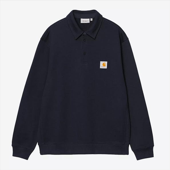 Carhartt WIP - Donkerblauwe Polo sweater