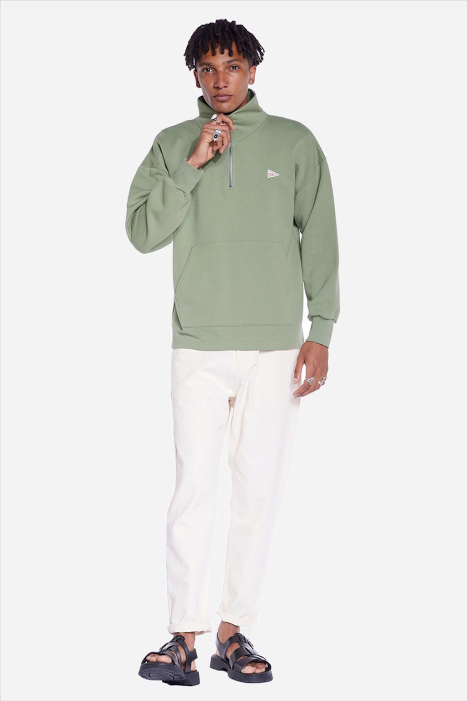 OLOW - Groene Bernex sweater