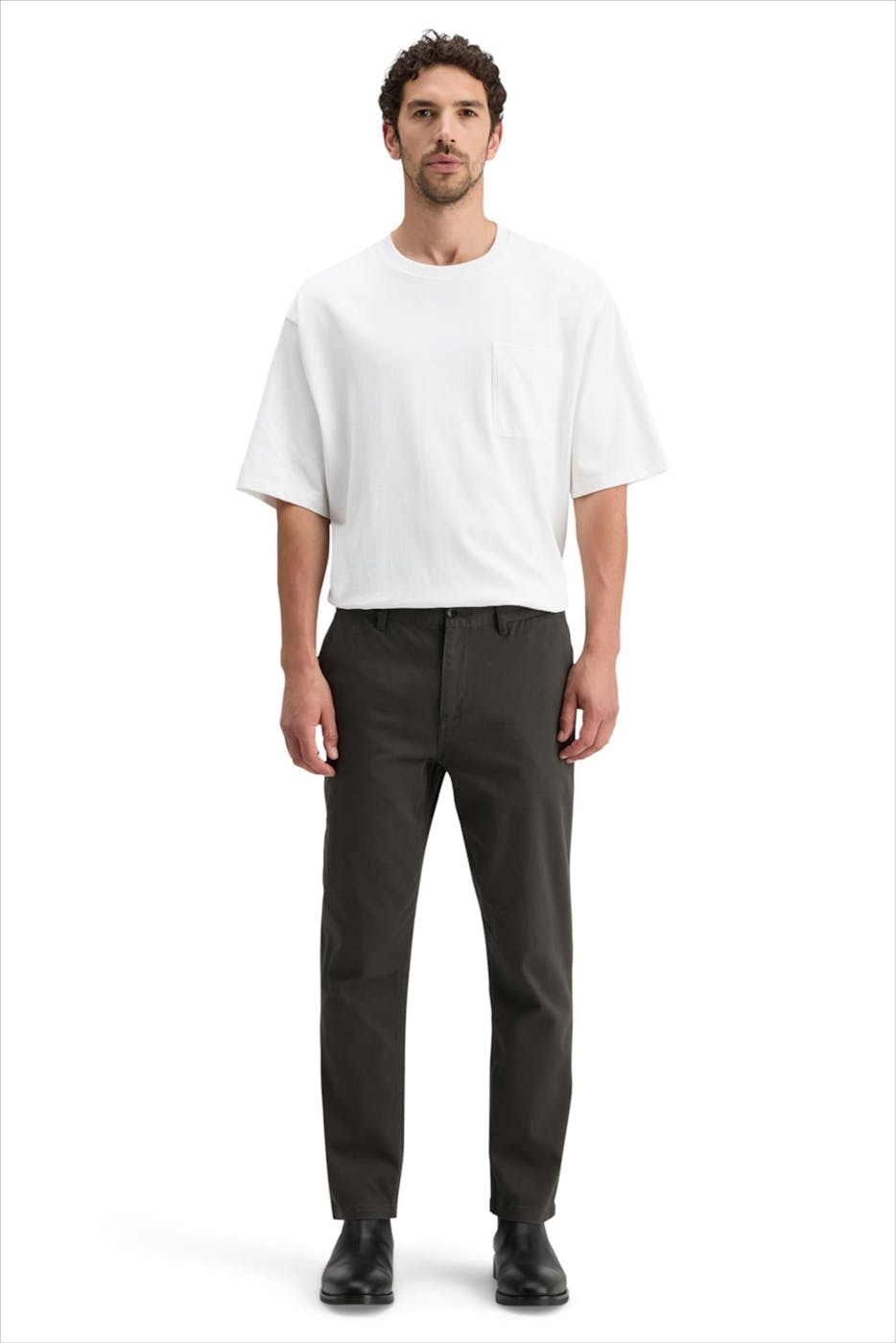Scotch & Soda - Donkergrijze The Drift chino