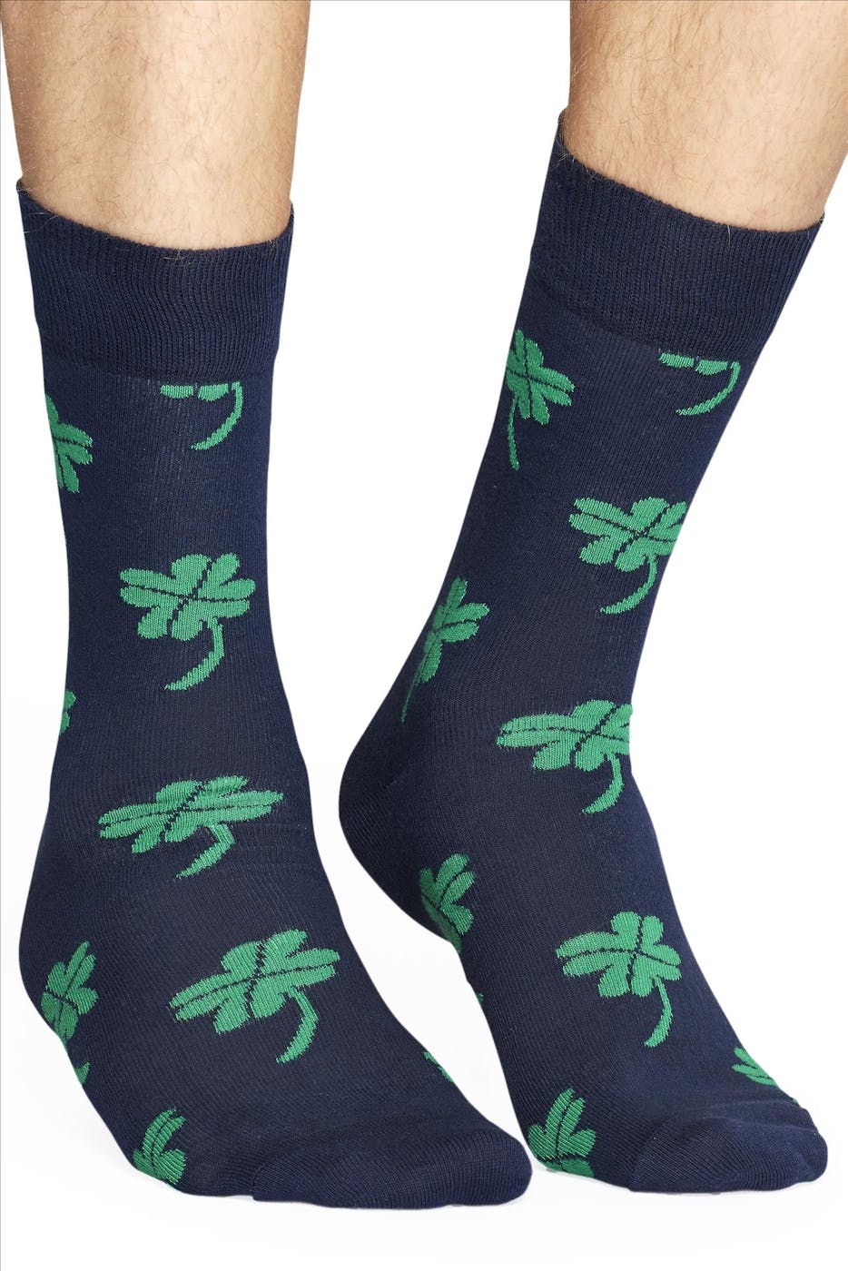 Happy Socks - Donkerblauwe Big Luck sokken, maat: 41-46