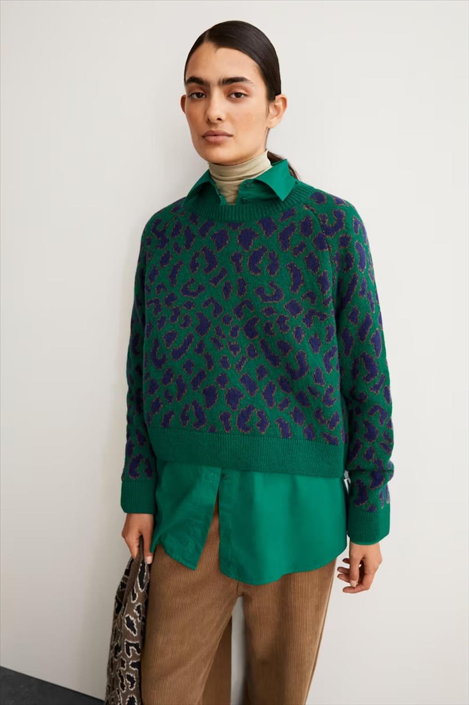 Armed Angels - Groene Diliriaa Leopaa trui