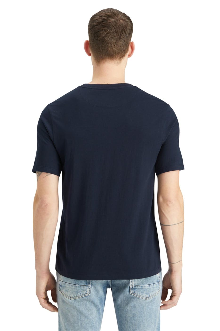 Scotch & Soda - Donkerblauwe Essential Logo T-shirt