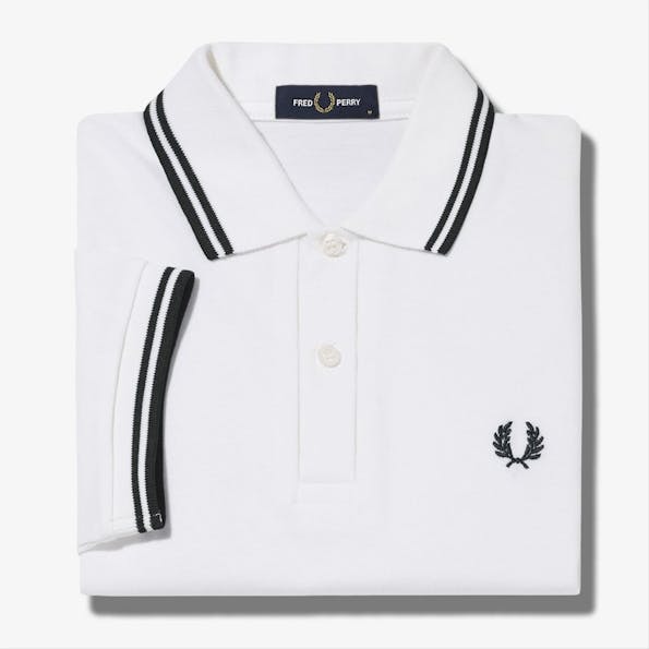 Fred Perry - Witte Twin Tipped polo