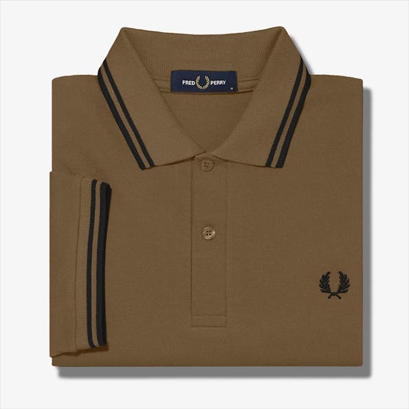Fred Perry - Bruine Twin Tipped Polo