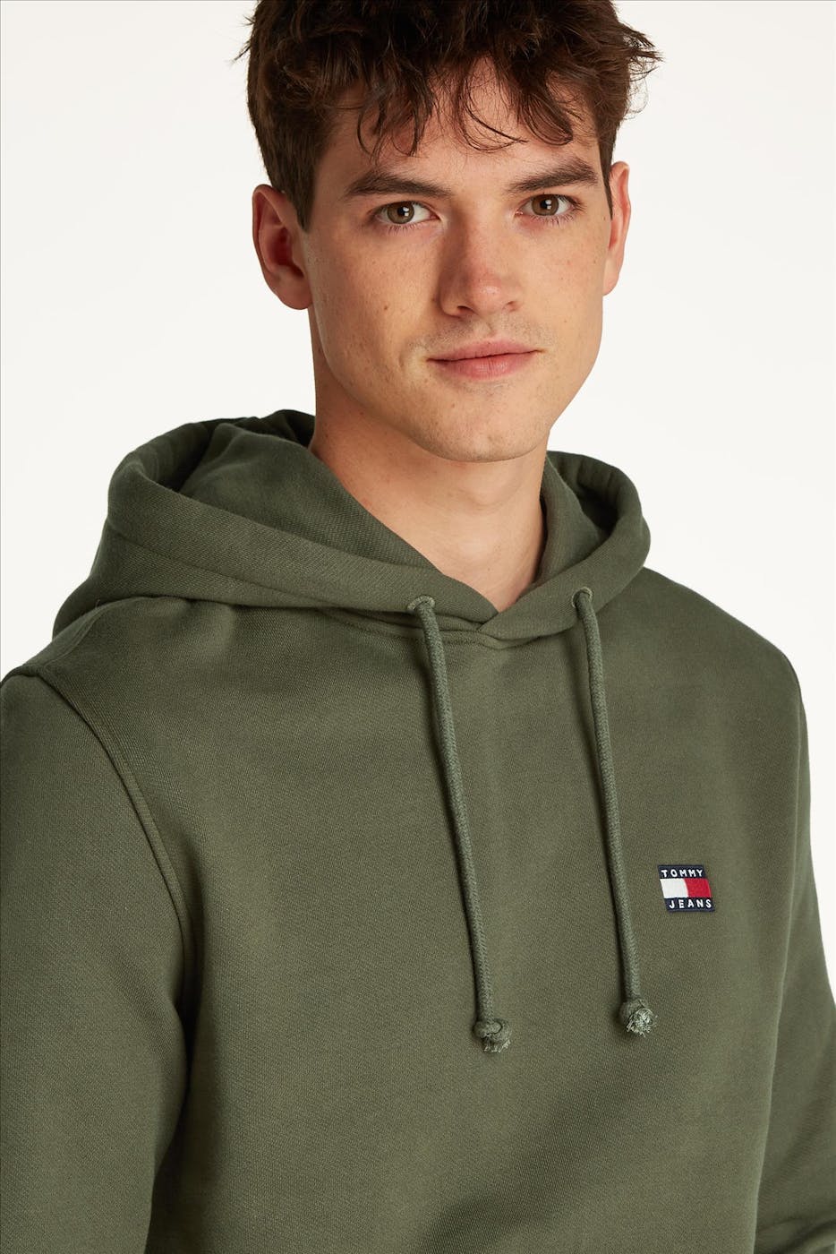 Tommy Jeans - Kaki Badge hoodie