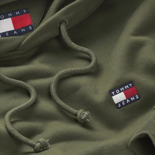 Tommy Jeans - Kaki Badge hoodie