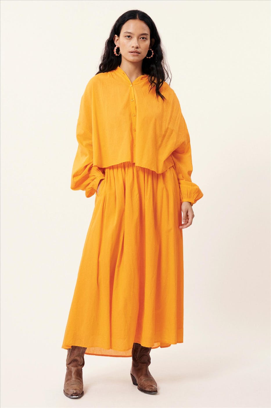 FRNCH - Oranje Effie blouse