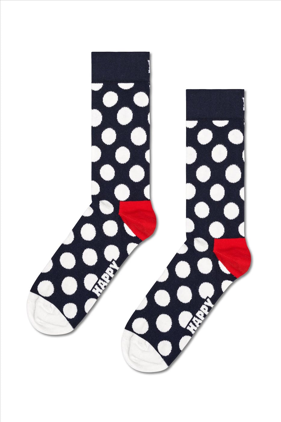 Happy Socks - Ecru-blauw-rode Classic Navy Socks Gift Set 4-Pack, maat: 41-46