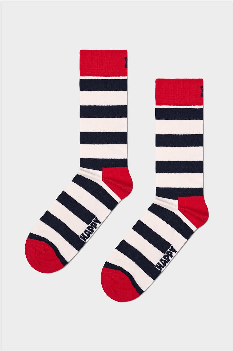 Happy Socks - Ecru-blauw-rode Classic Navy Socks Gift Set 4-Pack, maat: 41-46