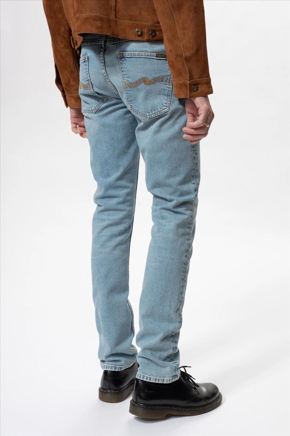 Nudie Jeans Co. - Lichtblauwe Lean Dean slim jeans