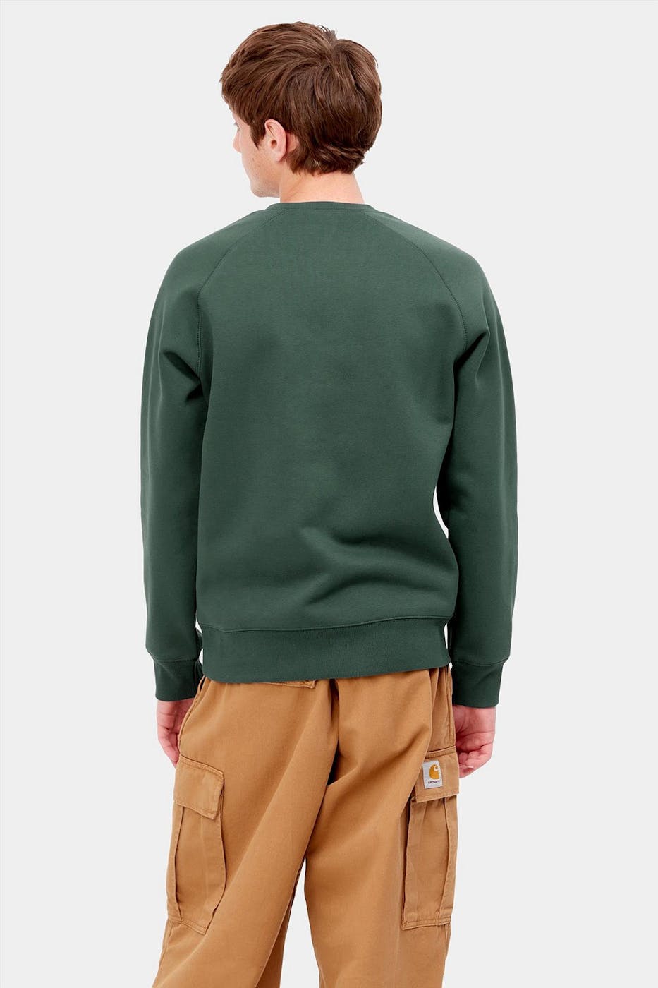 Carhartt WIP - Donkergroene Chase sweater