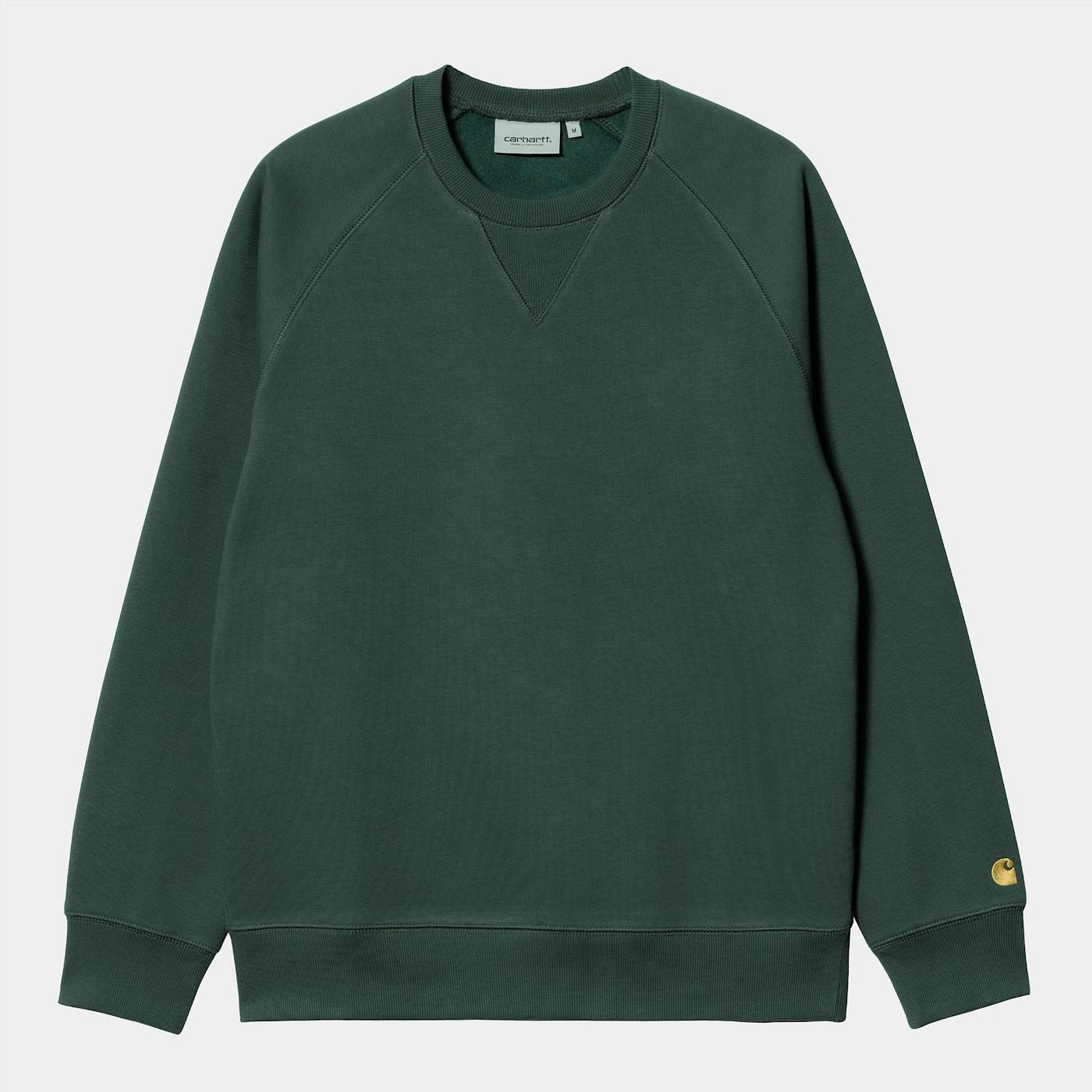 Carhartt WIP - Donkergroene Chase sweater