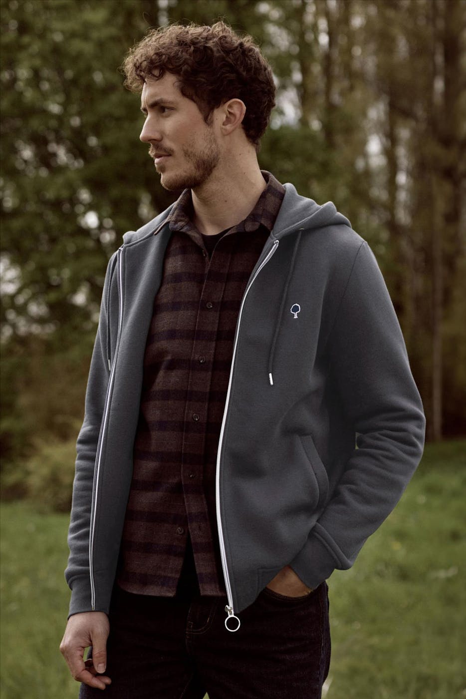 Faguo - Donkergrijze Mesnil hoodie