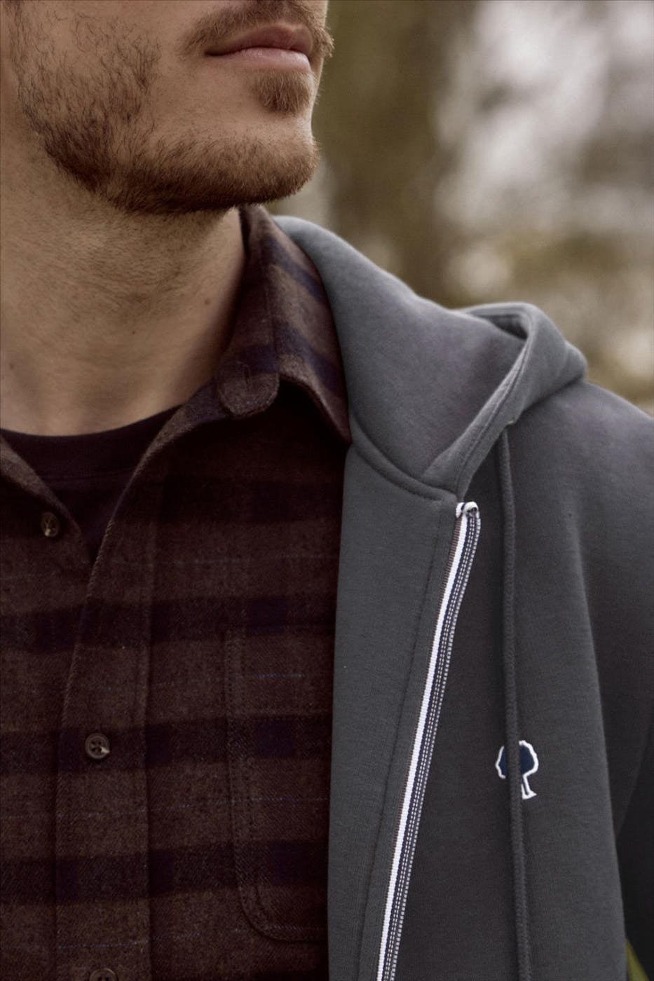 Faguo - Donkergrijze Mesnil hoodie