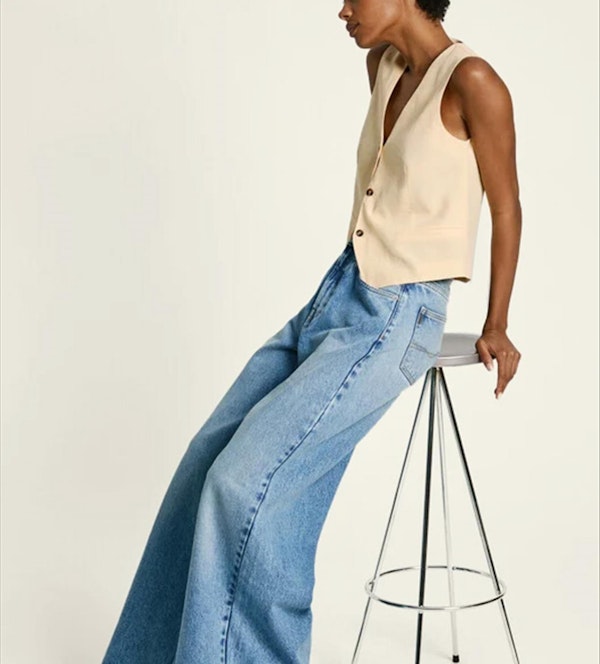 Pepe Jeans London - Blauwe Wide jeans